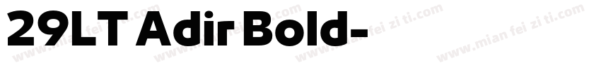 29LT Adir Bold字体转换